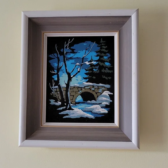 Vintage | Art | Vintage Picture Black Velvet Art | Poshmark